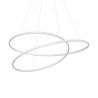 Lustra LED suspendata design circular OZ SP D100 ON-OFF BIANCO 3000K