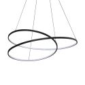 Lustra LED suspendata design circular OZ SP D100 ON-OFF NERO 3000K