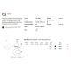 Pendule, Lustre suspendate - Lustra LED suspendata design circular OZ SP D100 ON-OFF NERO 3000K