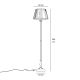 Lampadare - Lampadar, Lampa de podea din alama stil clasic Petalo