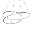 Lustra LED suspendata design circular OZ SP D100 ON-OFF OTTONE 3000K