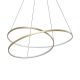 Lustra LED suspendata design circular OZ SP D100 ON-OFF OTTONE 3000K