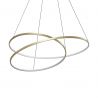 Lustra LED suspendata design circular OZ SP D100 ON-OFF OTTONE 3000K