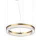Lustra LED suspendata design circular CROWN SP D40 OTTONE