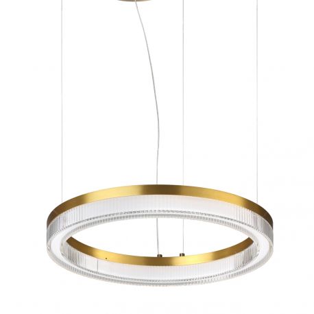 Pendule, Lustre suspendate - Lustra LED suspendata design circular CROWN SP D40 OTTONE