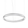 Lustra LED suspendata design circular CROWN SP D60 BIANCO
