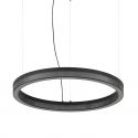 Lustra LED suspendata design circular CROWN SP D60 NERO