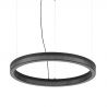 Lustra LED suspendata design circular CROWN SP D60 NERO