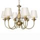 Candelabre, Lustre - Candelabru din alama cu motiv floral stilizat Ginevra