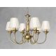 Candelabre, Lustre - Candelabru din alama cu motiv floral stilizat Ginevra