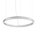 Lustra LED suspendata design circular CROWN SP D80 BIANCO