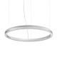 Lustra LED suspendata design circular CROWN SP D80 BIANCO