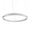 Lustra LED suspendata design circular CROWN SP D80 BIANCO