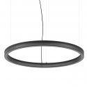 Lustra LED suspendata design circular CROWN SP D80 NERO