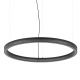Lustra LED suspendata design circular CROWN SP D80 NERO