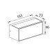 Aplice - Aplica LED perete exterior IP65 CANCUN gri inchis