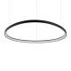 Lustra LED suspendata design circular GEMINI SP D105 ON-OFF NERO 4000K