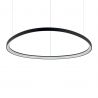 Lustra LED suspendata design circular GEMINI SP D105 ON-OFF NERO 4000K