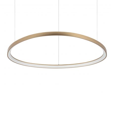 Pendule, Lustre suspendate - Lustra LED suspendata design circular GEMINI SP D105 ON-OFF OTTONE 4000K