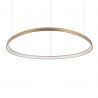 Lustra LED suspendata design circular GEMINI SP D105 ON-OFF OTTONE 4000K