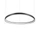 Lustra LED suspendata design circular GEMINI SP D081 ON-OFF NERO 4000K