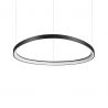 Lustra LED suspendata design circular GEMINI SP D081 ON-OFF NERO 4000K