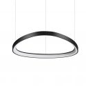 Lustra LED suspendata design circular GEMINI SP D061 ON-OFF NERO 4000K