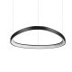 Lustra LED suspendata design circular GEMINI SP D061 ON-OFF NERO 4000K