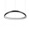 Lustra LED suspendata design circular GEMINI SP D061 ON-OFF NERO 4000K