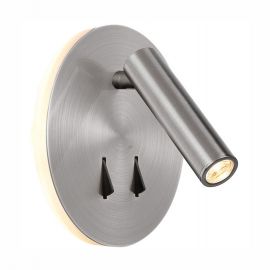 Aplice, corpuri de iluminat pentru pereti - Aplica perete lumina ambientala, spot directionabil CAYMAN nickel satinat