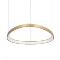 Lustra LED suspendata design circular GEMINI SP D061 ON-OFF OTTONE 4000K