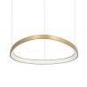 Lustra LED suspendata design circular GEMINI SP D061 ON-OFF OTTONE 4000K