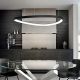 Pendule, Lustre suspendate - Lustra LED suspendata design circular GEMINI SP D042 ON-OFF BIANCO 4000K