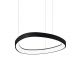 Lustra LED suspendata design circular GEMINI SP D042 ON-OFF NERO 4000K