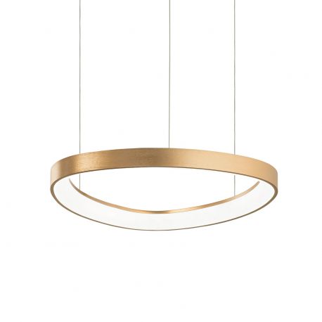 Pendule, Lustre suspendate - Lustra LED suspendata design circular GEMINI SP D042 ON-OFF OTTONE 4000K