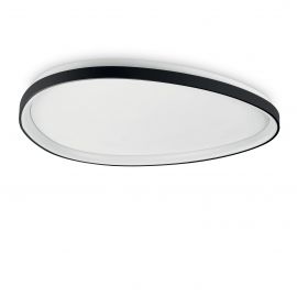 Plafoniere - Plafoniera LED design circular GEMINI PL D081 ON-OFF NERO 4000K