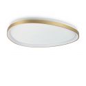 Plafoniera LED design circular GEMINI PL D081 ON-OFF OTTONE 4000K