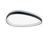 Plafoniera LED design circular GEMINI PL D061 ON-OFF NERO 4000K 