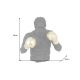 Statuete - Statueta decorativa BOXER 50cm negru/ auriu