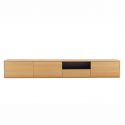 Comoda TV suspendata LOFT 200cm natur/ negru
