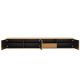 Comode - Comoda TV suspendata LOFT 200cm natur/ negru