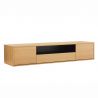 Comoda TV suspendata LOFT 150cm natur/ negru