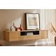 Comode - Comoda TV suspendata LOFT 150cm natur/ negru