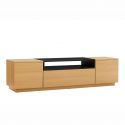 Comoda TV LOFT 160cm natur/ negru