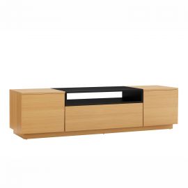 Comoda TV LOFT 160cm natur/ negru