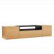 Comode - Comoda TV suspendata LOFT 160cm natur/ negru