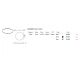 Lustre aplicate - Lustra LED XXL aplicata design circular ORACLE SLIM PL D150 ROUND 3000K ON-OFF BI