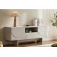 Comode - Comoda TV cu blat ceramic SAVOY 150cm alb