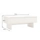 Masute Living - Masuta de cafea cu blat ceramic SAVOY 120cm alb