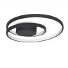 Plafoniera LED design circular OZ PL D040 ON-OFF NERO 3000K